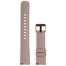 Generic Striped Silicone Watch Band (20mm) - Pink/Rose Clasp (Large Strap)