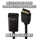 Mixed & Generic DP Displayport to HDMI Female Cable Adapters - Mixed Color/Style