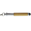 Mini Keychain Stylus Pens for Touchscreen Devices - Gold Glitter - 5 Pack