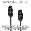 Generic & Mixed Digital Optical Toslink/ADAT Audio Cables - Mixed Colors