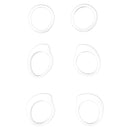 Replacement Ear Gels & Stabilizer for Galaxy Buds - (Full Set) - White