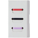 Silicone Watch Band Fastener Loop for GizmoWatches - 3-Pack - Red/Black/Purple