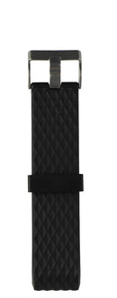 Silicone Replacement Band for Fitbit Charge 2 - Black / Silver (Diamonds)