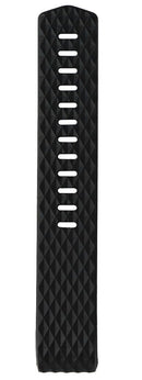 Silicone Replacement Band for Fitbit Charge 2 - Black / Silver (Diamonds)