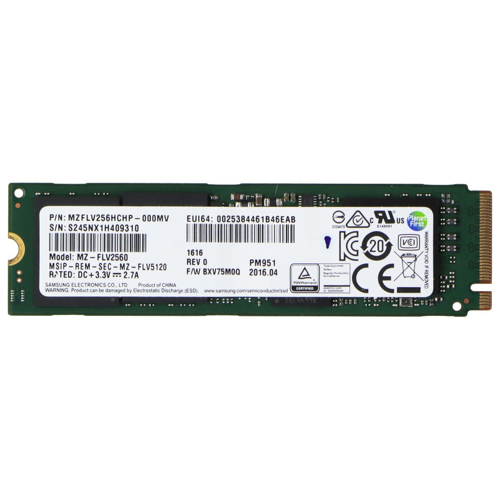 Samsung M.2 NVMe 256GB SSD Internal Storage - (MVZFLV256HCHP / MZ-FLV2