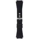 Generic Silicone Watch Band (22mm) Medium/Large with Metal Clasp - Black