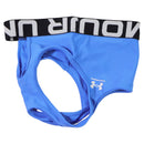 Under Armour HeatGear Mid Branded Women's Sports Bra - XS - Blue Atlantis/White