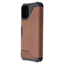 UAG Metropolis Flip Folio Cover Case for iPhone 12 mini - LTHR ARMR Brown
