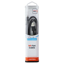 Ventev USB-A to USB-Micro 6ft Flat Cable - Gray
