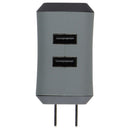 Ventev (5V) Dual Port (USB-A) Wall Charger with 8-Pin (3.3-Ft) Flat Cable - Gray