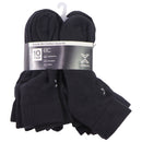 Xersion Quick-Dri Cotton Men's Quarter Socks - Black - Size (6-12) 10 Pair