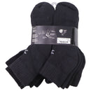 Xersion Quick-Dri Cotton Men's Quarter Socks - Black - Size (6-12) 10 Pair
