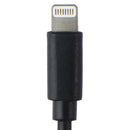XQISIT (4.8A) Dual Car Charger with Lightning 8-Pin & USB Port - Black