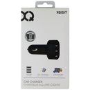 XQISIT 5.8A Triple USB Fast Charging Car Charger - Black (23763)