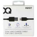 XQISIT (1m/3.2-Ft) USB 3.0 to USB-C Charge and Sync Cable - Black (24293)