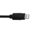 ZGEAR Coiled Car Charger with 8-Pin Lightning Connector & USB Port - Black