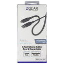 ZGEAR 6FT Silicone USB-A to Lightning 8-pin Cable - Gray