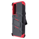 Zizo Bolt Series Case and Holster for Samsung Galaxy A35 - Black/Red
