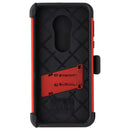 Zizo Bolt Series Case with Glass for Moto G7 Supra/Power - Red/Black