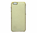Adopted Leather Wrap Case for Apple iPhone 6 / 6S - White and Gold