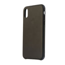 Apple Leather Case Cover for Apple iPhone X 10 - Black Leather