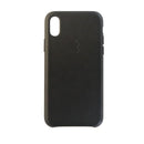 Apple Leather Case Cover for Apple iPhone X 10 - Black Leather