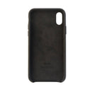 Apple Leather Case Cover for Apple iPhone X 10 - Black Leather