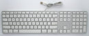 Apple Wired USB Keyboard (MB110LL/A) for Mac OS - Silver/White (A1243)