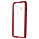 Zore Hybrid Glass Series Case for Samsung Galaxy S9 Plus - Clear/Red