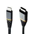 Otterbox Fast Charge USB-C to 8-Pin Cable for iPhone/iPad/iPod (6.6FT) - Black