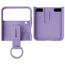 Samsung Silicone Cover with Ring for Samsung Galaxy Z Flip4 - Bora Purple