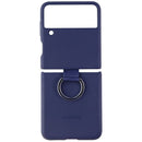 Samsung Silicone Protective Cover with Ring for Galaxy Z Flip3 5G - Navy