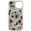 Kate Spade Defensive Hardshell Case for MagSafe for iPhone 14 - Gold Floral