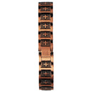 Chain Link Wrist Band Heavy Metal Stainless Steel Bracelet - Rose Gold / Cross