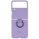 Samsung Silicone Protective Cover with Ring for Galaxy Z Flip3 5G - Lavender