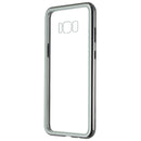 Zore Hybrid Glass Series Case for Samsung Galaxy S8 Plus - Clear/Silver