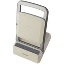 Ventev 15W Wireless ChargeStand for Qi Wireless Charging Devices - White/Silver