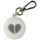 Kate Spade New York Silicone Case for Apple AirTag - White/Silver Glitter Heart