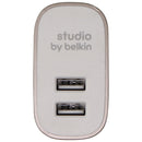 Belkin Studio (24-Watt) Dual USB Power Adapter Wall Charger - Gold (F8J230dq)
