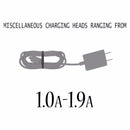 Miscellaneous Generic Corded Micro-USB Wall Charger (1.0A to 1.9A) Output