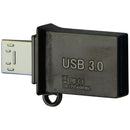 Gigastone OTG 16GB USB 3.0 Metal Flash Drive - Black (GS-U316OTG-R)
