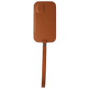 Apple Leather Sleeve for MagSafe for iPhone 12 and 12 Pro - Saddle Brown