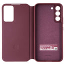 Samsung S-View Flip Cover Series Case for Samsung Galaxy (S22+) - Burgundy