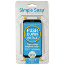 Simple Snap Tempered Glass+ Screen Protector for Apple iPhone X - Black