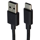Universal (3.3-Ft) 1m Braided USB to USB-C Charge/Sync Cable - Black