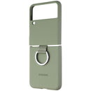 Samsung Silicone Protective Cover with Ring for Galaxy Z Flip3 5G - Olive Green