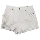 PacSun Vintage High Rise Jean Shorts - Size 28 - Ripped White