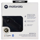 Motorola (Boom 3+) In-Ear Wireless Mono Headset w/ Alexa/Siri/Assistant - Black