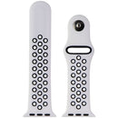 Silicone Watch Band for Apple Watch 38/40/41mm Cases - White & Black - Small
