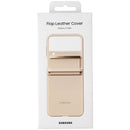 Samsung Official Flap Leather Cover Luxury Case for Galaxy Z Flip4 - Peach